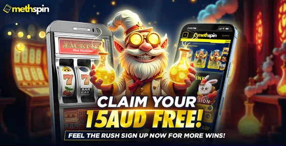 Methspin sign up bonus, 15AUD free credit